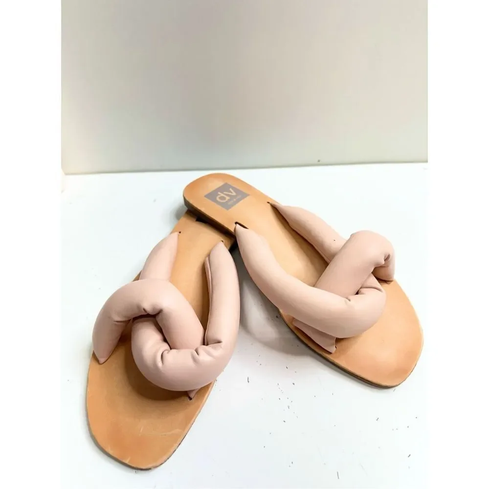 DV Dolce Vita Sandals Womens Size‎ 7 Pink Janae Slip On Flats
